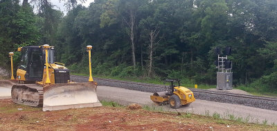 Subgrade finished and ready for ballast at Jones knob 07/21/13