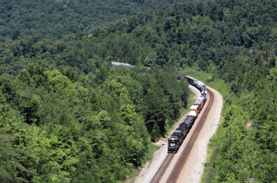 Southbound 177 surrounded by the Daniel Boone National Forrest near Keno Ky 