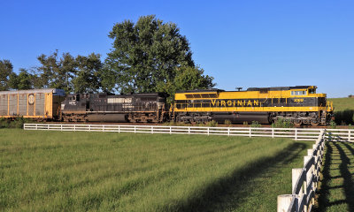 Eastbound 23G passes through Vanarsdale on a perfect September evening 