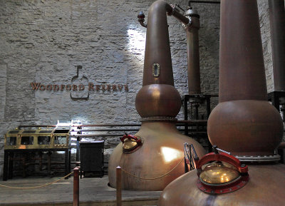 Handmade solid copper still  made in Rothes, Scotland are one the unique aspects of Woodford Reserve