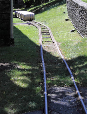 The barrel run between the still house and warehouse