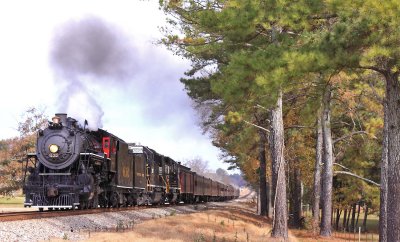 Coal smoke in the pines on the AGS North