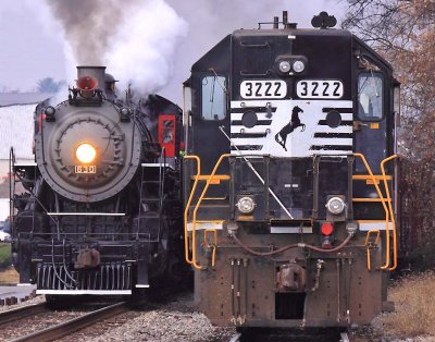 Steam and a high hood SD40-2, a couple of the finer things in life!