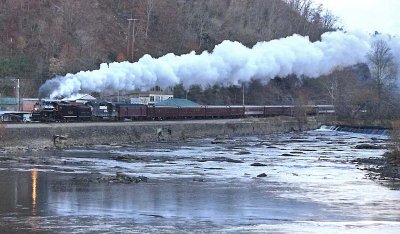 Westbound at Marshall NC just before Sunset