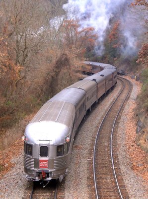 Snaking through the curves just West of the Asheville Yard