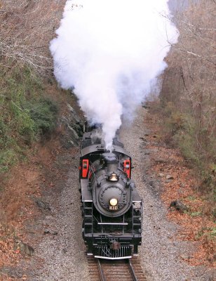 Eastbound at Alexander NC, following the river towards Asheville
