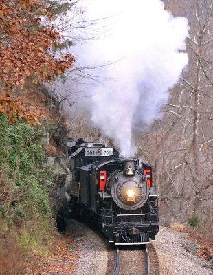 The 630 was working hard through Alexander NC after the slug set had died again