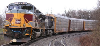 Lackawanna 1074 with train 289 holds the main at West Waddy, waiting on 285 & 23G 