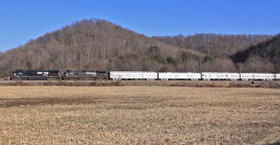 NS 048, The Northbound RB&BB Red Unit Circus train, near Southfork KY on the CNO&TP 
