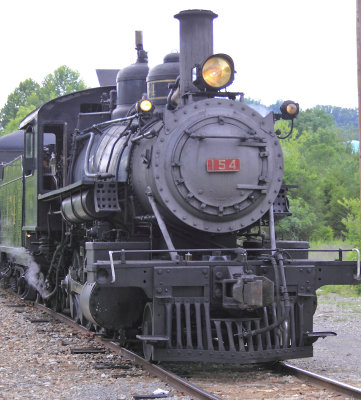 Southern Railway 154 on the K&HR at Marbledale, TN