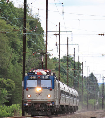 Westbound Amtrak Keystone Service train at Gap, PA