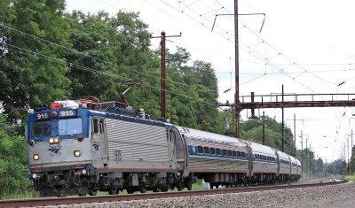 Westbound Amtrak Keystone Service train at Gap, PA