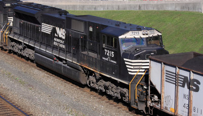 NS SD80Mac #7215 at Summerhill, PA