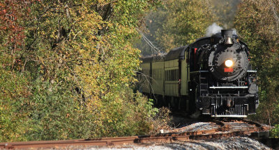 4501 peeks around out of the woods just South of Rock Spring, Ga 