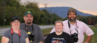 Carmon, Larry, Kasey & Michael with lookout Mountain in the background 