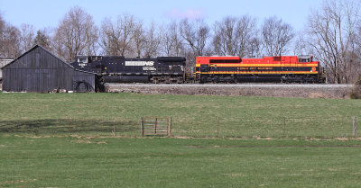 KCS 4178 trails on coal train 76J at Talmage 