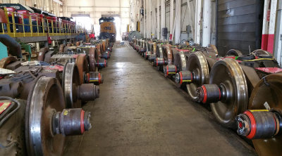 Rows of new traction motors 