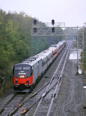 After a quick crew change, the train swings off the CNO&TP and heads West for Louisville 