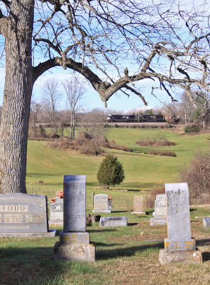 275 passes the Freedom Baptist Church cemetery near Gradison 