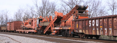Home Built Ballast Cleaner heads South at Palm 