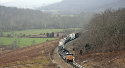 Q502 climbs away from the Eagle Creek valley and starts into the cut that was once Eagle Tunnel 