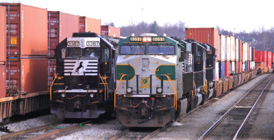 22A makes a pick up in the West Yard at Danville 