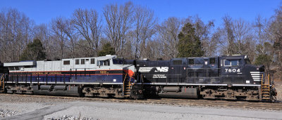 NS 229 and 215 change crews in Burnside, and would leave at the same time, side by side  