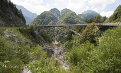 New bridge after the landslide (2000)