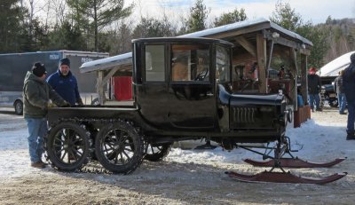 Model T and Model A Snowmobile Meet