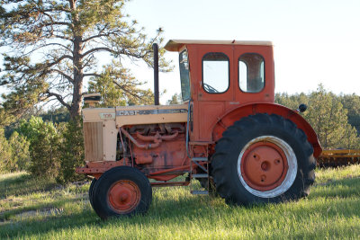  Case Tractor in Hell's Canyon S.D. 