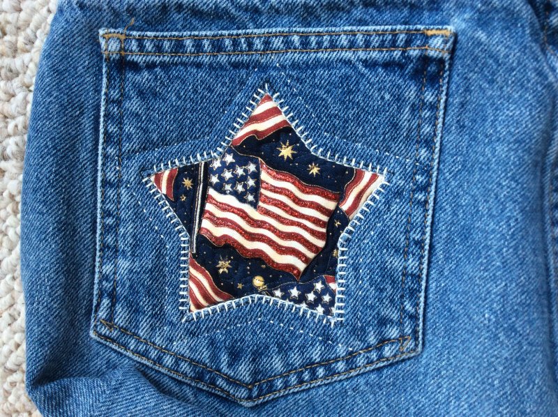 Close-up of Patriotic Embellishment