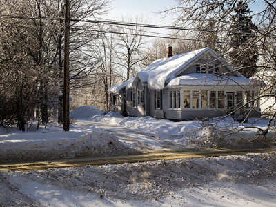 and more ice across the road