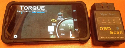Torque Pro App and OBD2 Bluetooth dongle