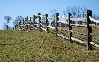 rail fence, Bristol, RI
