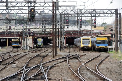 Busy Flinders Street