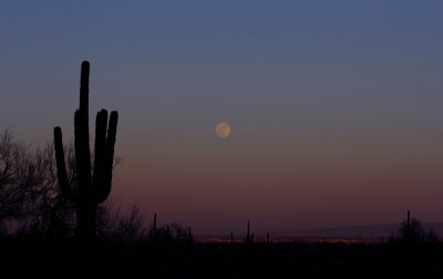 Supermoon from the White Tanks June 2013