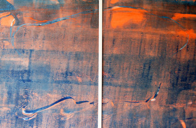 disrupting the twilight - monoprint