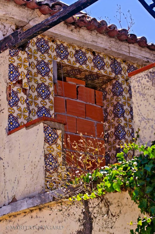 Old decorated door Portugal