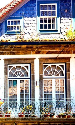 Old beautiful windows portugal