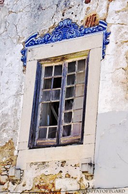 Old decorated window, Portugal