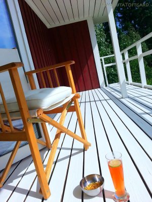 #White verandah and #red house , #Sweden