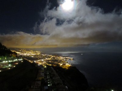 Moon over Funchal