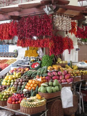 Funchal Market, fruit and veg