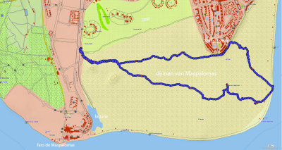 21.12.2014 : route door de duinen Maspalomas