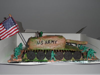 Liam's tank cake