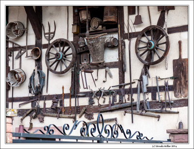 Tools on a House Wall