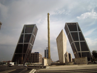 Unusual bank buildings in Madrid