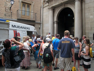 We arrive at Centro Cultural San Marcos, Toledo