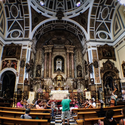 Rehearsal at Iglesia del Santo Angel, Seville