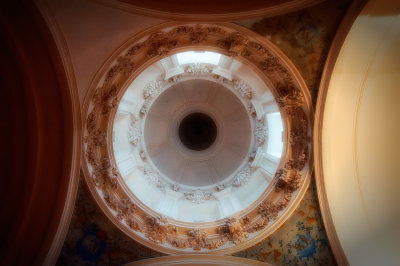 Interior view of the dome at Centro Cultural San Marcos, Toledo